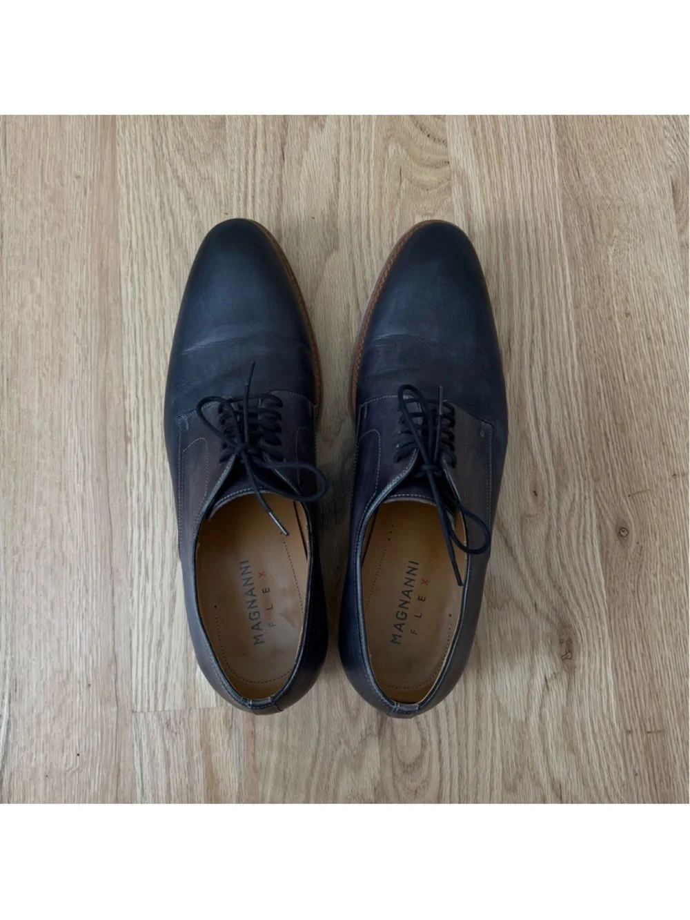 Magnanni Flex Bolsena II Leather Derby Shoes Men’s Size 10.5